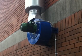 outside wall dust control