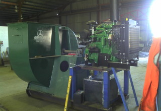 Diesel Motor Coupled to Grainair Fan